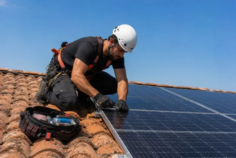Maintenance et monitoring de panneaux solaires à Habère-Poche